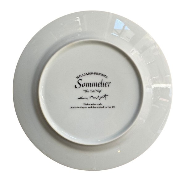 Vintage Williams-Sonoma ‘Sommelier’ Set of 6 - 8” plates Designed by Guy Buffet - Picture 9 of 9